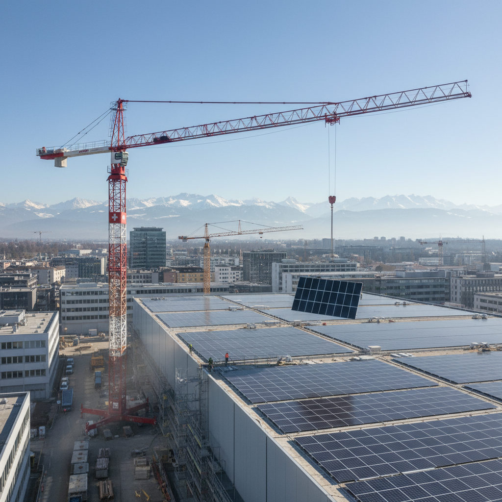 Solaranlage auf Schweizer Hausdach